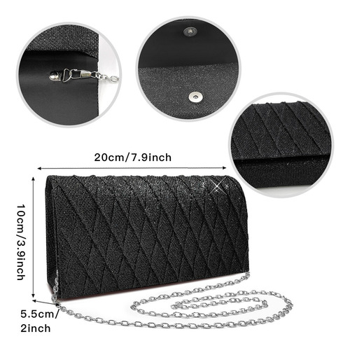 Y Bolsa De Mano De Noche Para Fiesta Elegante Con Cadena