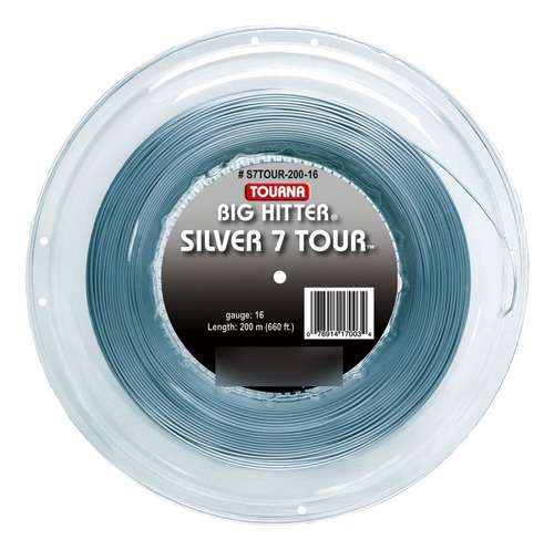Cuerda Tenis Tourna Big Hitter Silver 7 Tour Rollo 200m