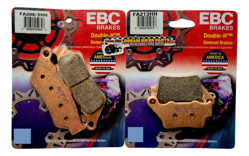 Balatas Bmw F650gs 2004 2007 Ebc Fa209 Fa213 Kit W22