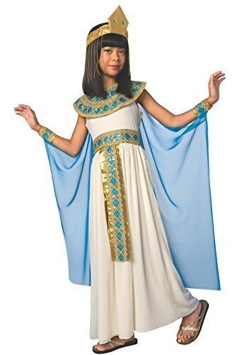 Chicas Azul Cleopatra Traje Niños Egipcio Princesa Ves...