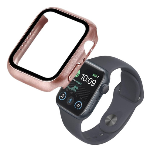 Carcasa Protector Vidrio Templado De Apple Watch Modelos 1-9