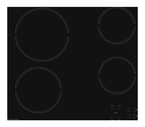 Imagen 1 de 7 de Anafe Vitroceramico 60 Cm Ariston F104298