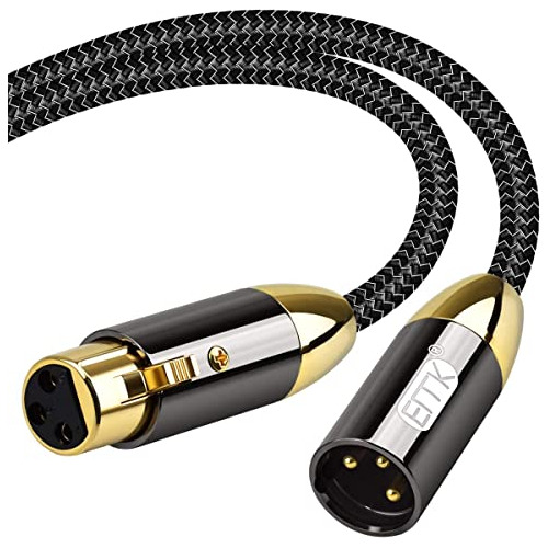 Cable De Micrófono Emk Xlr Macho A Xlr Hembra De 3 Pines Bal