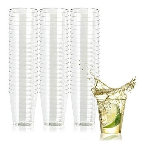 20 Mini Vasos 2oz Transparente Shot Postre Caterin Fiesta Ar