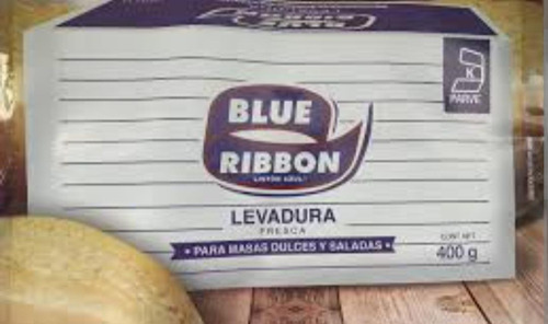 Pieza Levadura Fresca Blue Ribbon 400 Gramos 