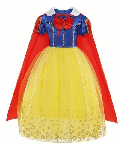 Vestido Cosplay De Halloween Blancanieves Con Capa