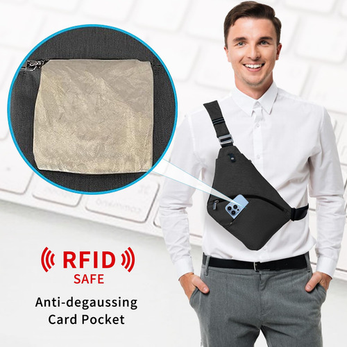 Bolso Bandolera Osoce Wander Plus, Antirrobo, 2.0 L, Unisex