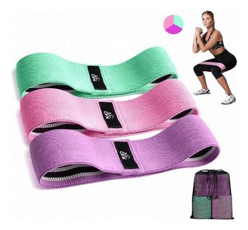 Bandas Elásticas Ejercicio 3 Pcs De Tela Bandas Fitnes