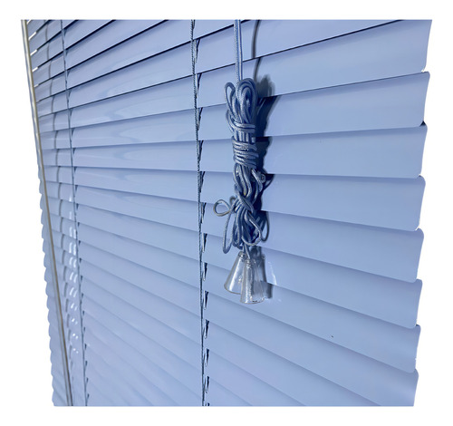 Persiana Horizontal Aluminio 25mm Azul Claro 60 (L) X 160 (A) cm c/ Kit de Instalação 0,60 x 1,60