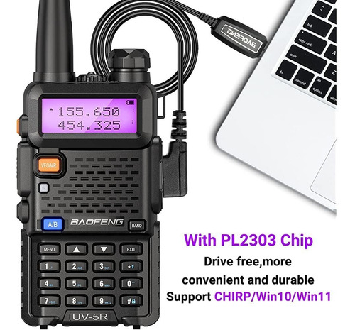 Baofeng Walkie Talkie Baofeng Uv-5r 1800mah Batería Recargab