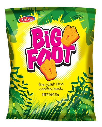 Holiday Big Foot, The Giant Cheese Snack, 10.5 Onzas, Paquet