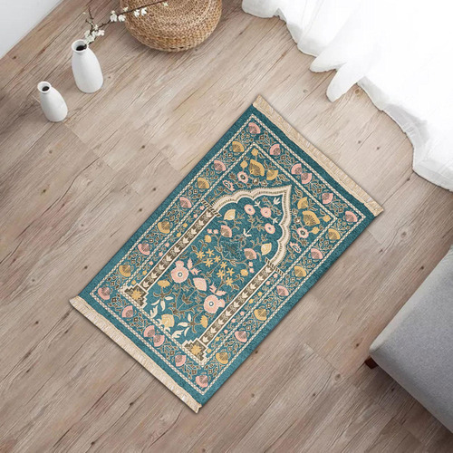 Alfombra Azul Praying Muslim Travel Prayer