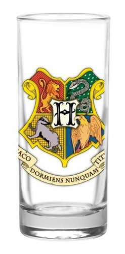 Copa Hogwarts Harry Pott Vidrio Trago Largo Tequilera Comics