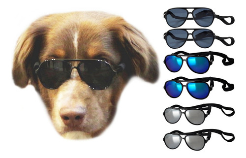 Paquete De 6 Gafas De Sol De Aviador Para Perros Y Mascotas,