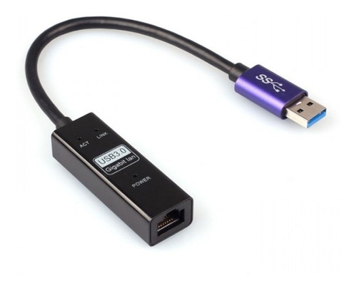 Imagen 1 de 2 de Adaptador Usb 3.0 A Gigabit Ethernet Rj45 Ss - Zona Norte