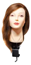 Comprar Cabeza De Practica Peluqueria 100% Pelo Natural 40cm W93