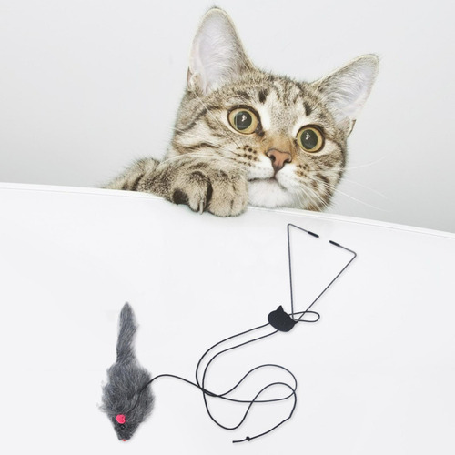 6 Juguete Interactivo Para Gatos Con Ratón 6 Piezas