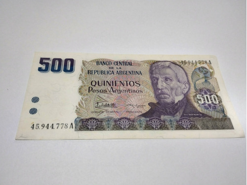 Billete 500 Pesos Argentinos S/c