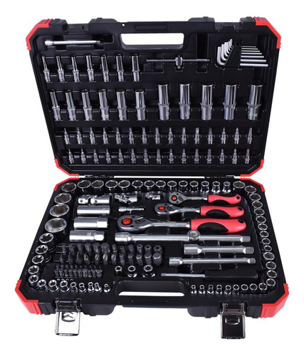 Jogo Kit Ferramentas 172 Peças R45603172 Gedore Vermelho Cor Preto