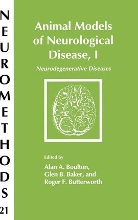 Libro Animal Models Of Neurological Disease, I : Neurodeg...