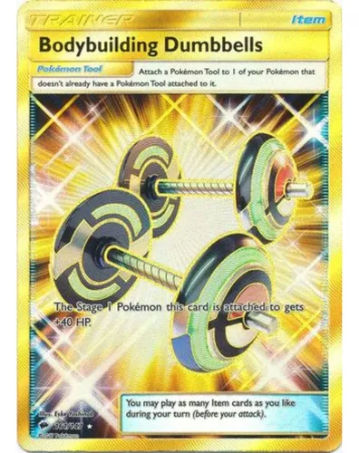 Bodybuilding Dumbbells - 161/147 - Secret Rare Pokemontcg