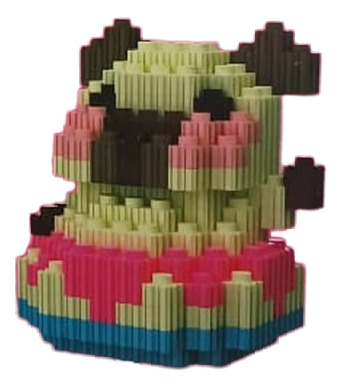 Capibara Mini Bloque Armable 3d, 5 Modelos