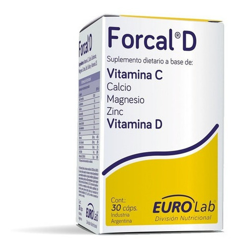 Forcal D 30 Cápsulas Mejora Sistema Inmunológico Eurolab Of