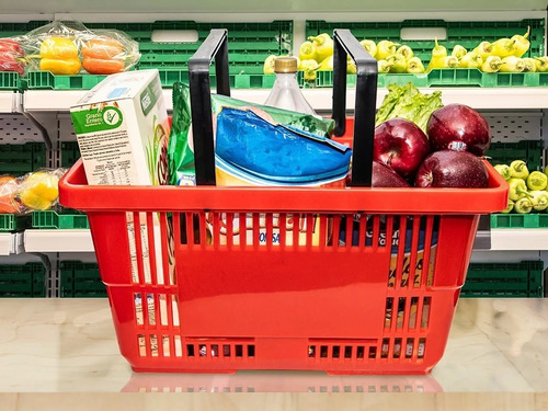 Canastilla Canasta Apilable De Mano Para Supermercado