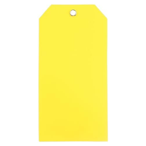 Etiquetas De Plástico Amarillas De 4.75  X 2.375  - Pa...