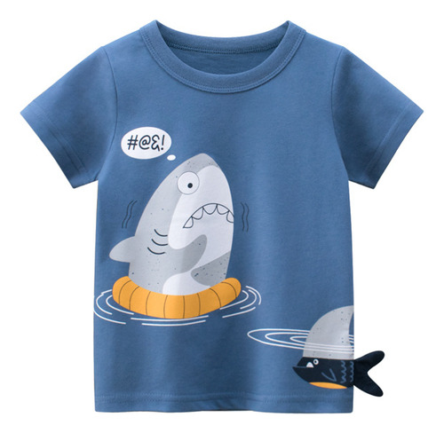 9716 Army Blue - Camiseta Infantil Para 27 Niños, Verano 202