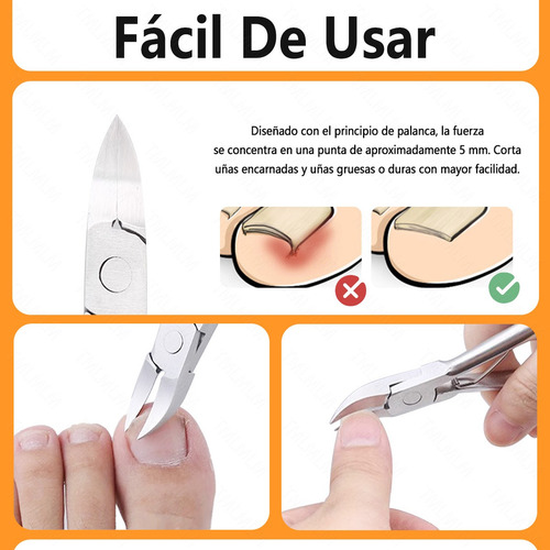 Alicate Podologico Profesional Lenio De Uñas Para Cuticula