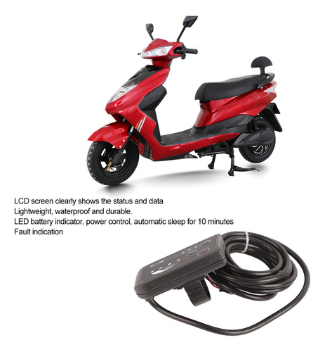 Pantalla Led De Bicicleta Eléctrica 810 Con Control De Cable