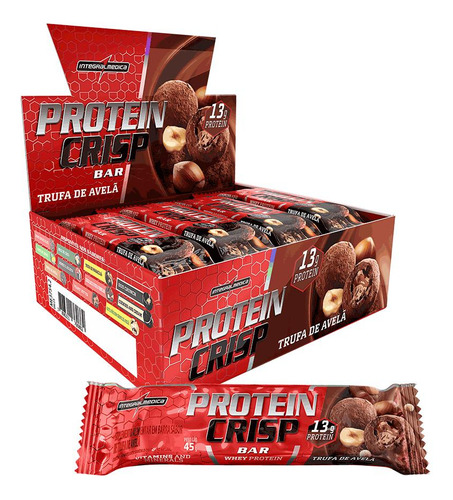 Protein Crisp Bar Trufa De Avelã - Integralmédica 12 Un.