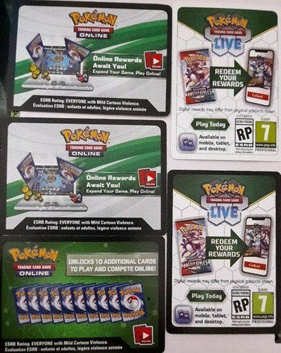 Lote X 10 Pokemon Online Tcg Código Lost Origin