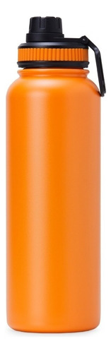 Botella termo Squeeze Academia Hot Cold de acero inoxidable de 1,2 litros, color naranja