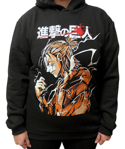 Imagen 3 de 9 de Buzo Serigrafia Attack On Titan Eren Yeager Gastovic Anime