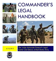 Comprar Commanderøs Legal Handbook, De The Judge Advocate Generaløs Legal Center And School, Us Army., Vol. 1. Editorial Createspace Independent Publishing Platform, Tapa Blanda En Inglés, 2012