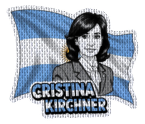 Parche 7,5cm Fshd Coleccion Cristina Kirchner Modelo 03 Politica Internacional Cristina Kirchner