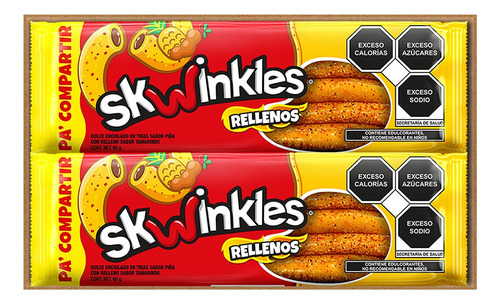 Skwinkles Rellenos 6pack Piña Tamarindo De 60g, 360g