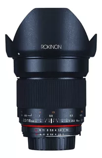 Lente Rokinon 16m-c 16 Mm F / 2.0 Para Camara Canon Ef Eos