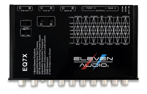 Ecualizador Eleven Audio Eq7x 7 Bandas 8 Volts