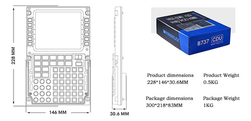 Painel De Controle Do Simulador De Voo Sydysoso Wingflex B73