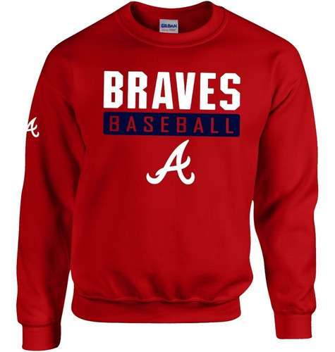 Sudadera Básica Braves Bravos De Atlanta Beisbol Mlb Mod. L