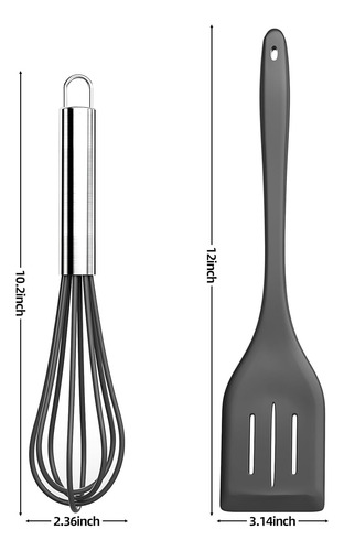 Juego De 5 Espátulas De Silicona Antiadherentes Para Cocina