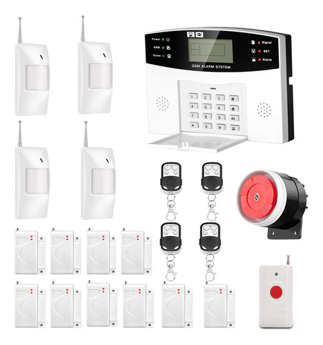 Agshome Security Alarm System 99+7 Zone Auto Dial Gsm Sms H.