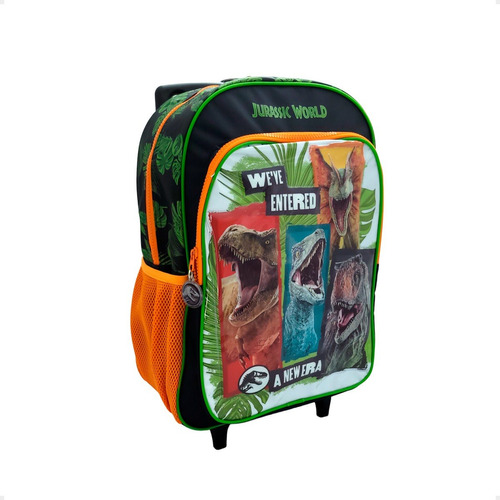 Mochila Jurassic World Escolar Infantil Con Ruedas 40x30 Cm