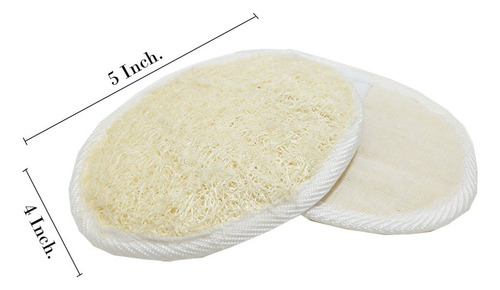 Set Of 3, Natural Exfoliating Loofah Luffa Loofa Back Sponge