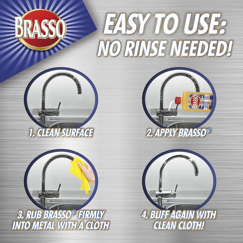 Brasso Deslustre Y Removedor Multiusos Para Metal 237ml
