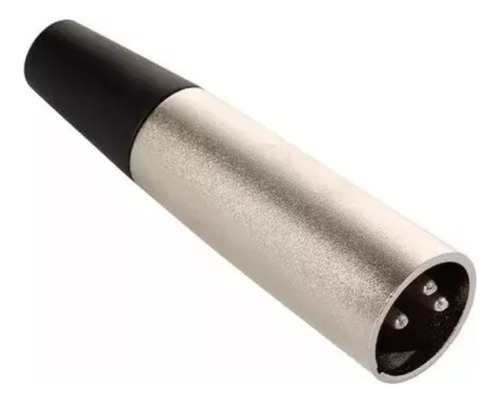 Conector Xlr Canon Macho 3 Pin Metal/plástico 