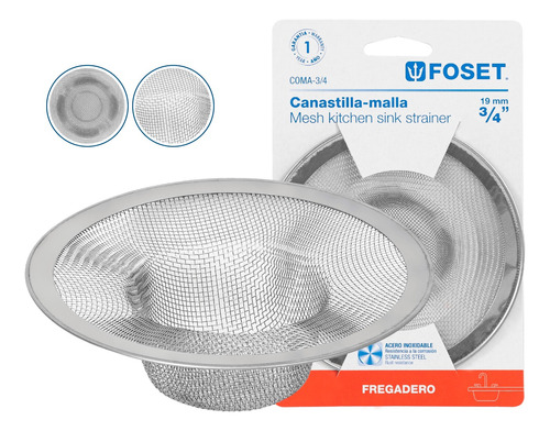 Kit 2 Canastillas Malla 3/4 P/fregadero, Foset